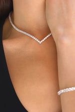 Vera tennis necklace in 925 sterling silver