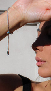 Adjustable 3mm tennis bracelet