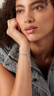 Adjustable 3mm tennis bracelet