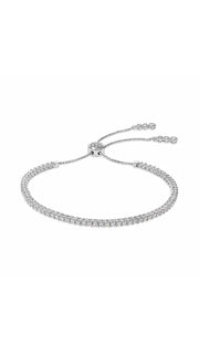 Adjustable 3mm tennis bracelet