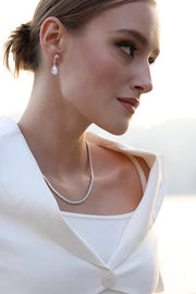 3mm tennis necklace made of pure 925 sterling silver

