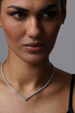 Vera tennis necklace in 925 sterling silver