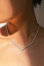 Vera tennis necklace in 925 sterling silver