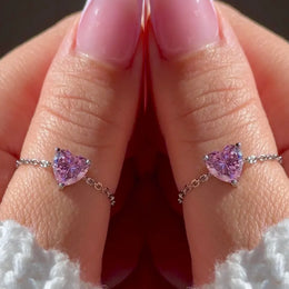 Friendship Heart Chain Ring