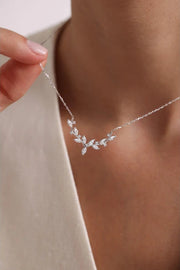 Ivy Elegance Marquise Stone Vine Necklace